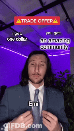 Man In Suit Making Trade Offer To Emi GIF