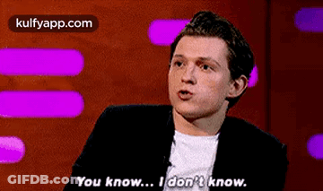 Man In Suit On TV Saying You Know I Don't Know GIF