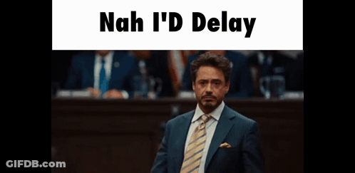 Man In Suit Peace Sign Nah I'd Delay GIF