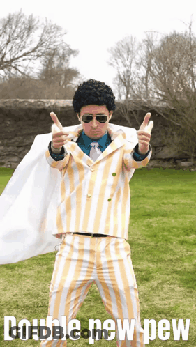 Man In Suit Pointing And Saying Pew Pew Pew GIF