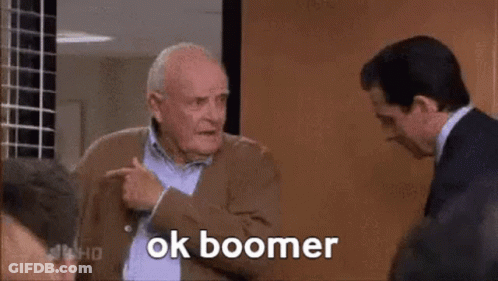 Man In Suit Pointing At Another In Suit GIF