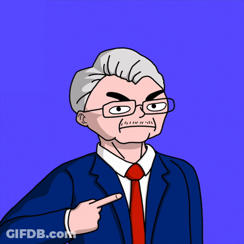 Man In Suit Pointing At Himself Saying I Am Poowel GIF