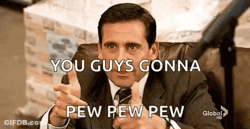 Man In Suit Pointing At Microphone GIF