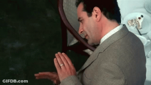 Man In Suit Praying With Folded Hands GIF