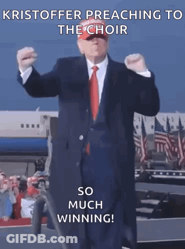 Man In Suit Preaching To The Choir GIF