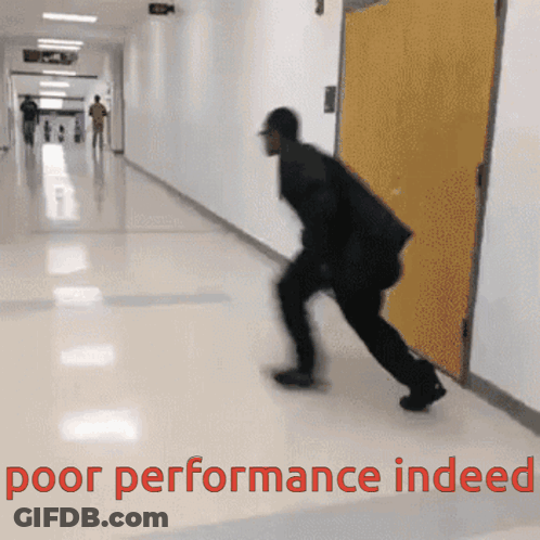 Man In Suit Pushing Door GIF