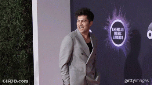 Man In Suit Red Carpet American Music Awards GIF