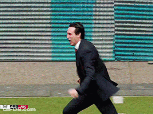 Man In Suit Running On Field TOT 0-1 ARS GIF