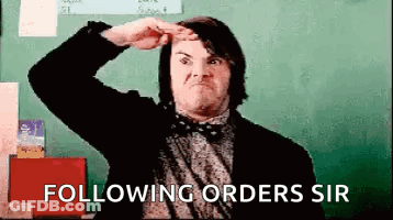 Man In Suit Saluting GIF