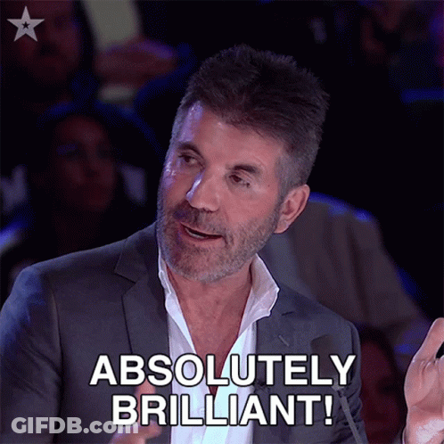 Man In Suit Saying Absolutely Brilliant GIF