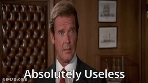 Man In Suit Saying Absolutely Useless GIF
