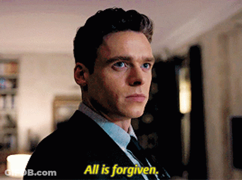 Man In Suit Saying All Is Forgiven GIF
