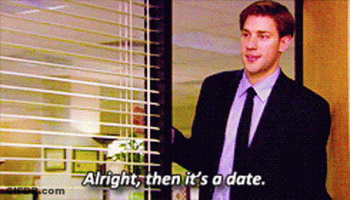 Man In Suit Saying Alright Then It's A Date GIF