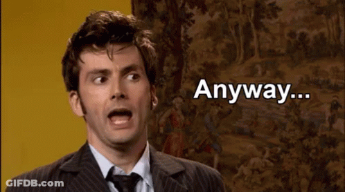 Man In Suit Saying Anyway GIF