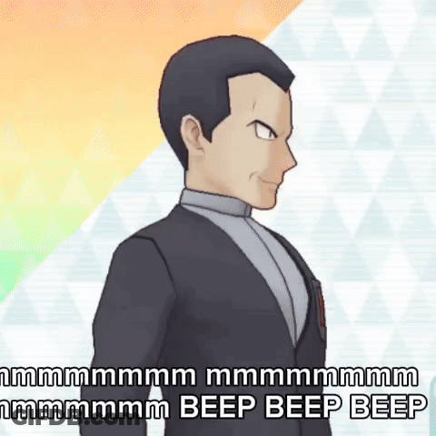 Man In Suit Saying Beep Beep Beep GIF