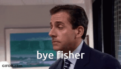 Man In Suit Saying Bye Fisher GIF