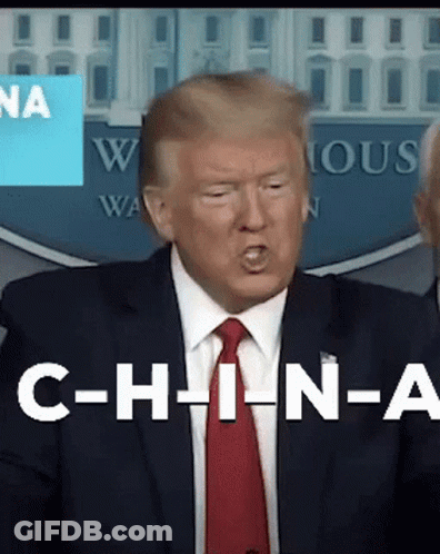 Man In Suit Saying China GIF