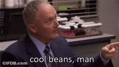 Man In Suit Saying Cool Beans GIF