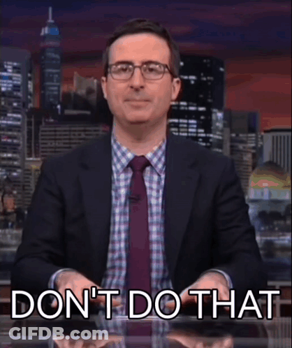 Man In Suit Saying Don't Do That GIF
