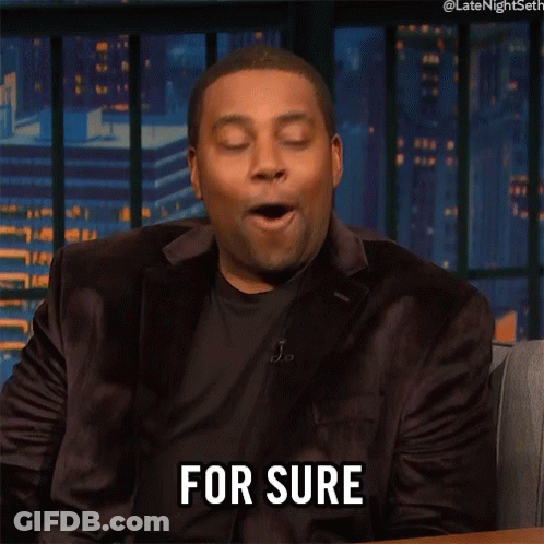 Man In Suit Saying For Sure GIF