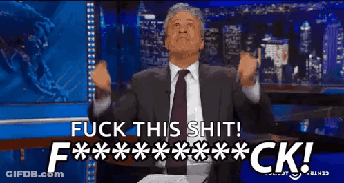 Man In Suit Saying Fuck This Shit GIF