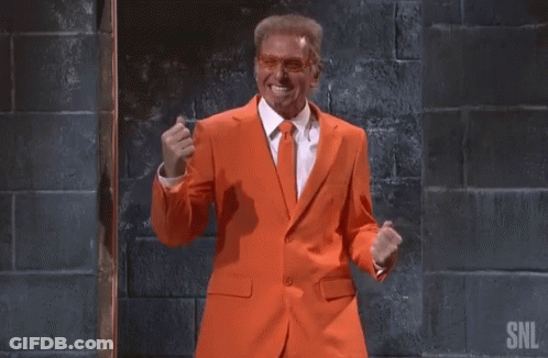 Man In Suit Saying Get Out GIF