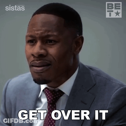 Man In Suit Saying Get Over It GIF