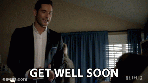 Man In Suit Saying Get Well Soon GIF