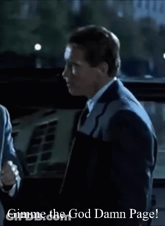 Man In Suit Saying Gimme The God Damn Page GIF