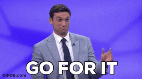 Man In Suit Saying Go For It GIF