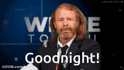 Man In Suit Saying Goodnight GIF