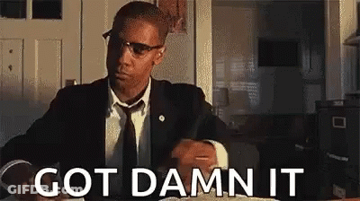 Man In Suit Saying Got Damn It GIF