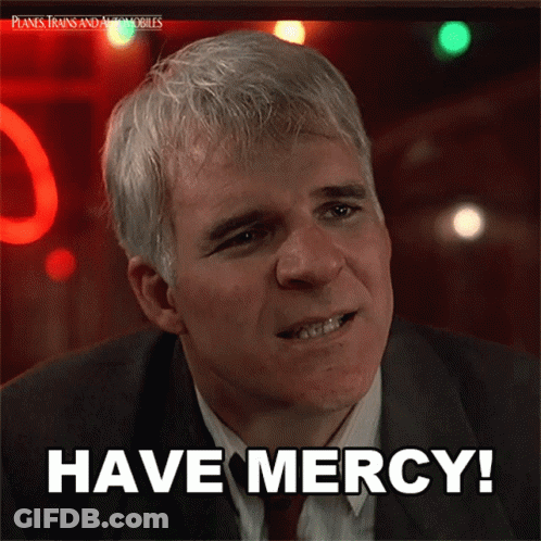 Man In Suit Saying Have Mercy GIF