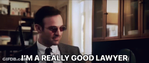 Man In Suit Saying He's Really Good Lawyer GIF