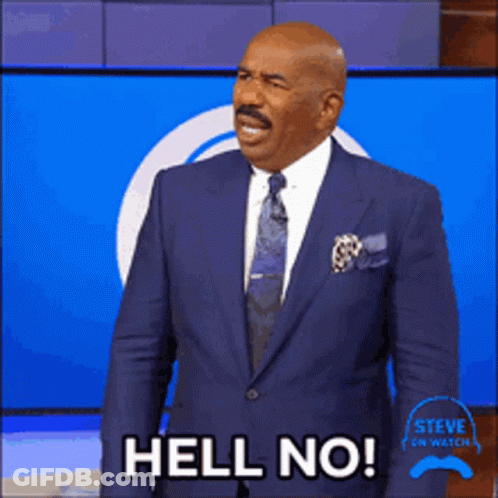 Man In Suit Saying Hell No GIF