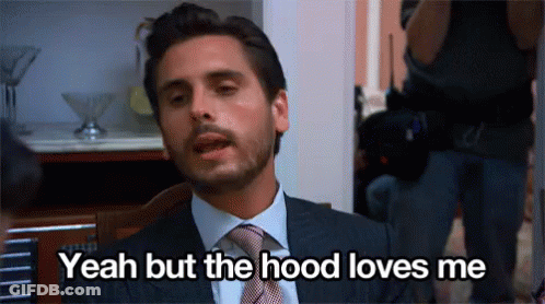 Man In Suit Saying Hood Loves Him GIF
