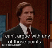 Man In Suit Saying I Can't Argue With Any Of Those Points GIF