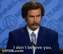 Man In Suit Saying I Don't Believe You GIF