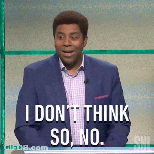 Man In Suit Saying I Don't Think So No GIF