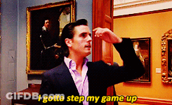 Man In Suit Saying I Gotta Step My Game Up GIF