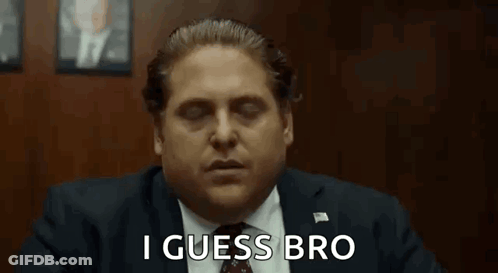 Man In Suit Saying I Guess Bro GIF