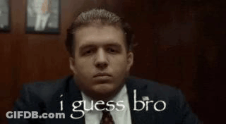 Man In Suit Saying I Guess Bro Pointing GIF
