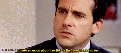 Man In Suit Saying I Hate About You GIF
