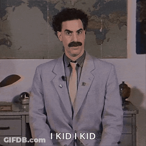Man In Suit Saying I Kid I Kid GIF