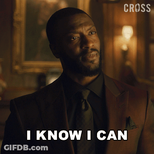 Man In Suit Saying I Know I Can GIF