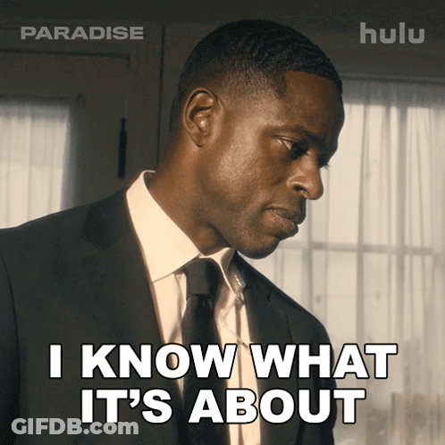 Man In Suit Saying I Know What It's About GIF