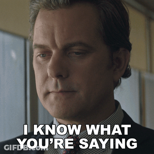 Man In Suit Saying I Know What You're Saying GIF