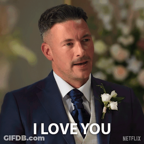 Man In Suit Saying I Love You GIF