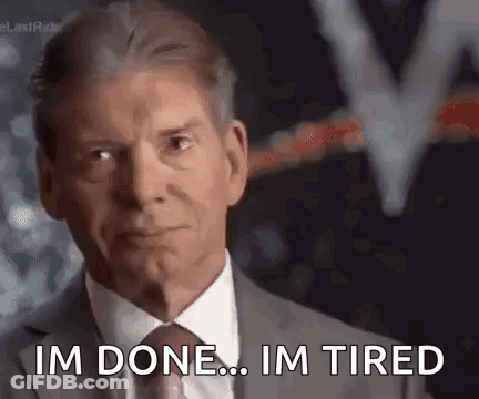 Man In Suit Saying I'm Done, I'm Tired GIF