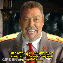 Man In Suit Saying I'm Escaping GIF
